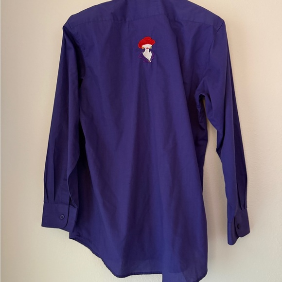 Get Lucky Blouse Size S Purple Red Hat Fashion Long Sleeve - Picture 10 of 11